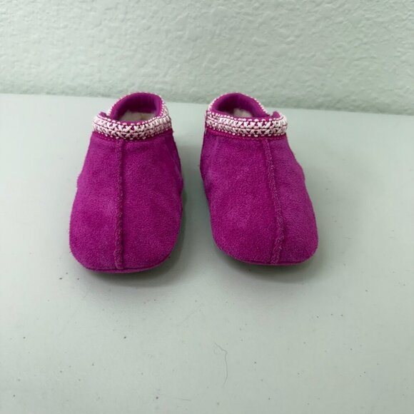 Ugg Tasman Pink Suede Leather Wool Lined Shoe 1130359I Infant Baby Girl size 4/5 - Picture 2 of 9